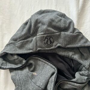 lululemon athletica Gray Hooded Jacket